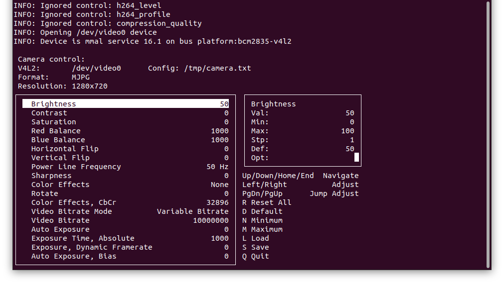 Showmewebcam-usbboot - Controlling the webcam with camera-ctl